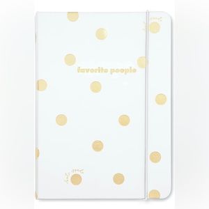 Kate Spade Address Book, Gold Dot with Script